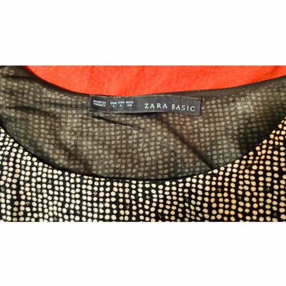 Zara Polka Dot Sleeveless Mini Dress Size Large (L) - Picture 3 of 3